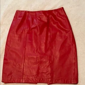 REAL leather skirt
